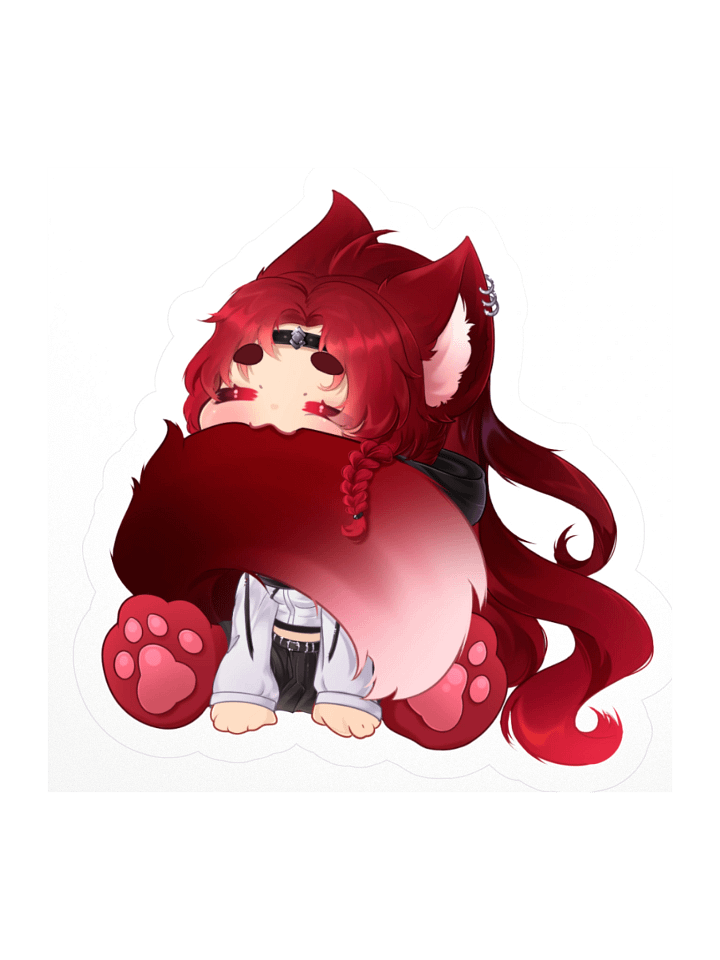 Tail Nom Star Kisscut Sticker product image (2)