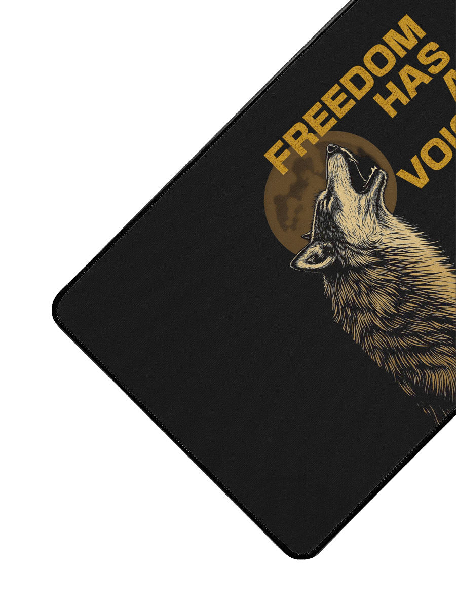 Freedom Has A Voice Howling Wolf Deskmat product image (3)