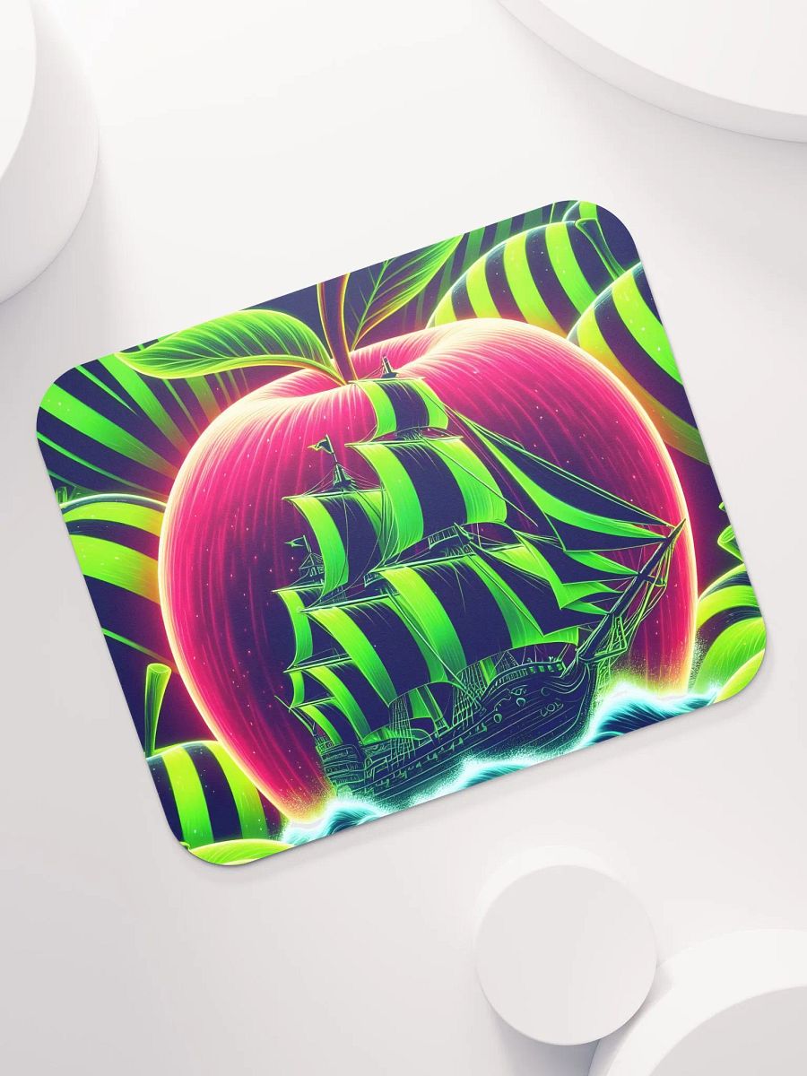 Neon Apple Dreams Mouse Pad product image (7)