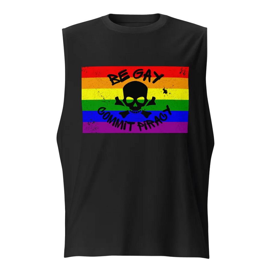 Be Gay, Commit Piracy - Pride Muscle Tank product image (1)