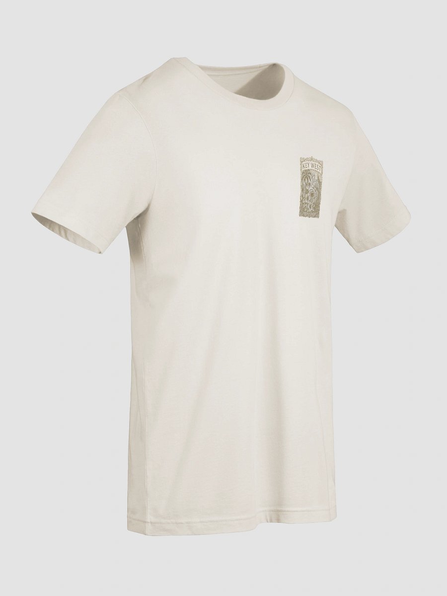Key West Tropical T-Shirt Ultra Soft Tee with Flamingo and Hibiscus product image (9)
