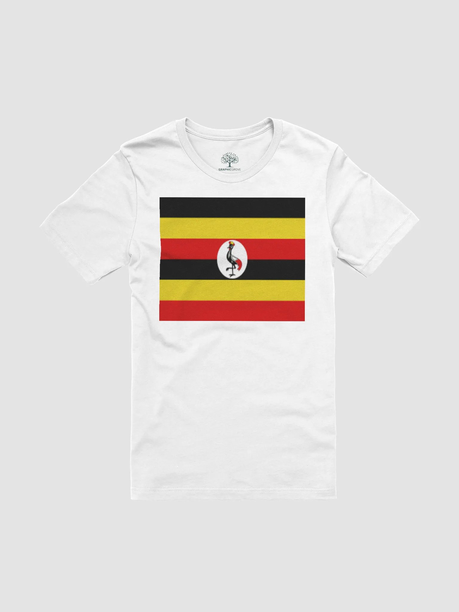 Graphic Grove Unisex Uganda Flag Patriotic T-Shirt - 100% Cotton product image (3)