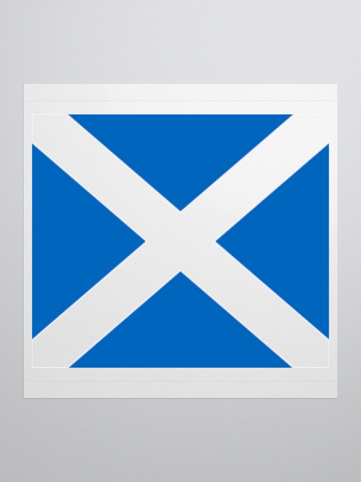 Scotland Flag Sticker - Durable Vinyl for Indoor Use - Multiple Sizes Available product image (3)