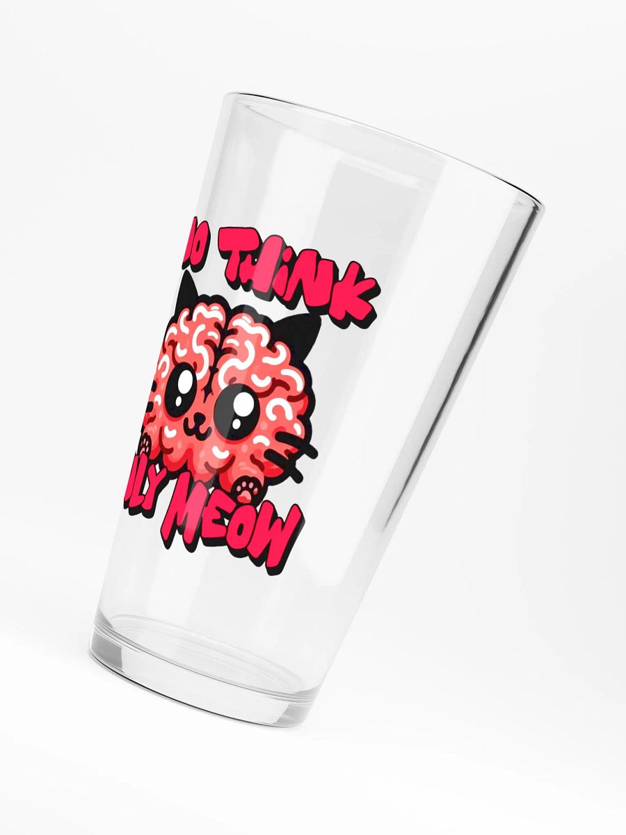 No think only MEOW pint glass product image (6)