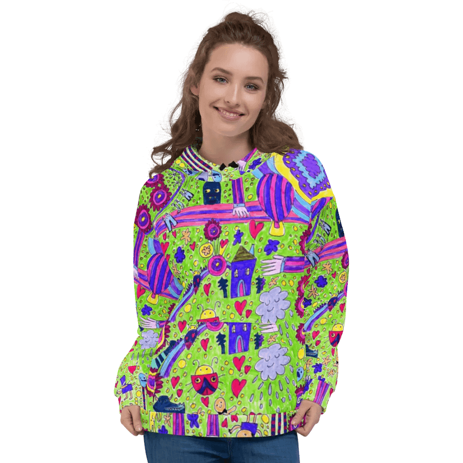 Abstract Doodle Life Unisex Hoodie product image (4)