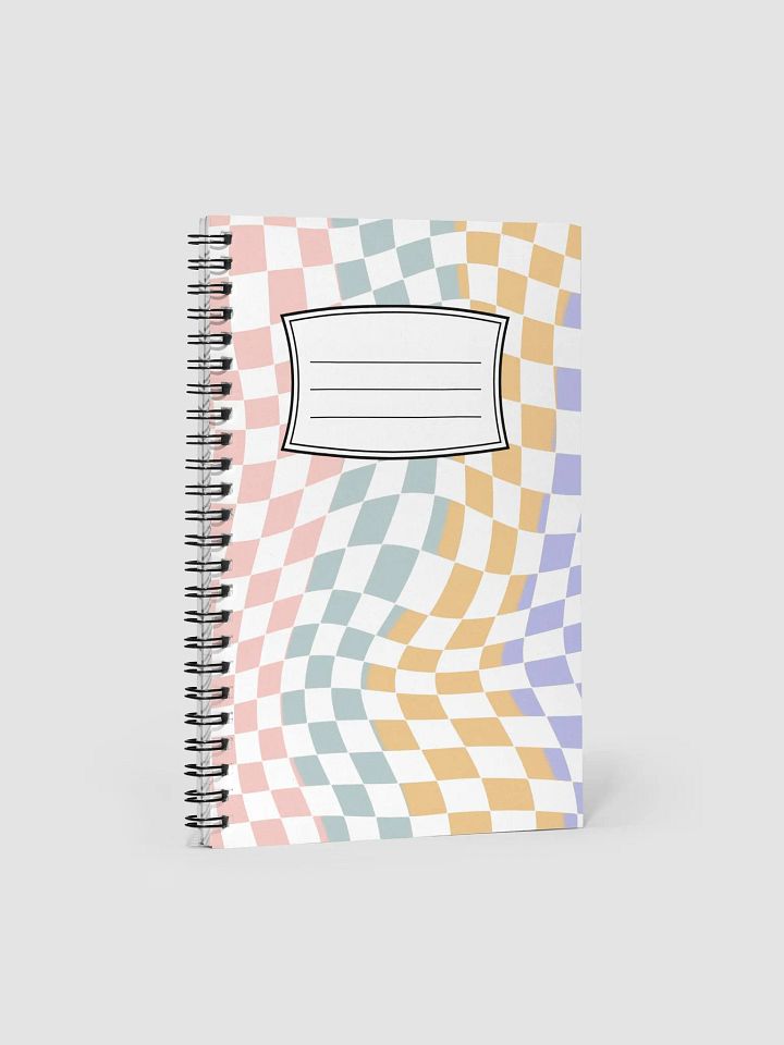 Checkard style spiral notebook product image (1)