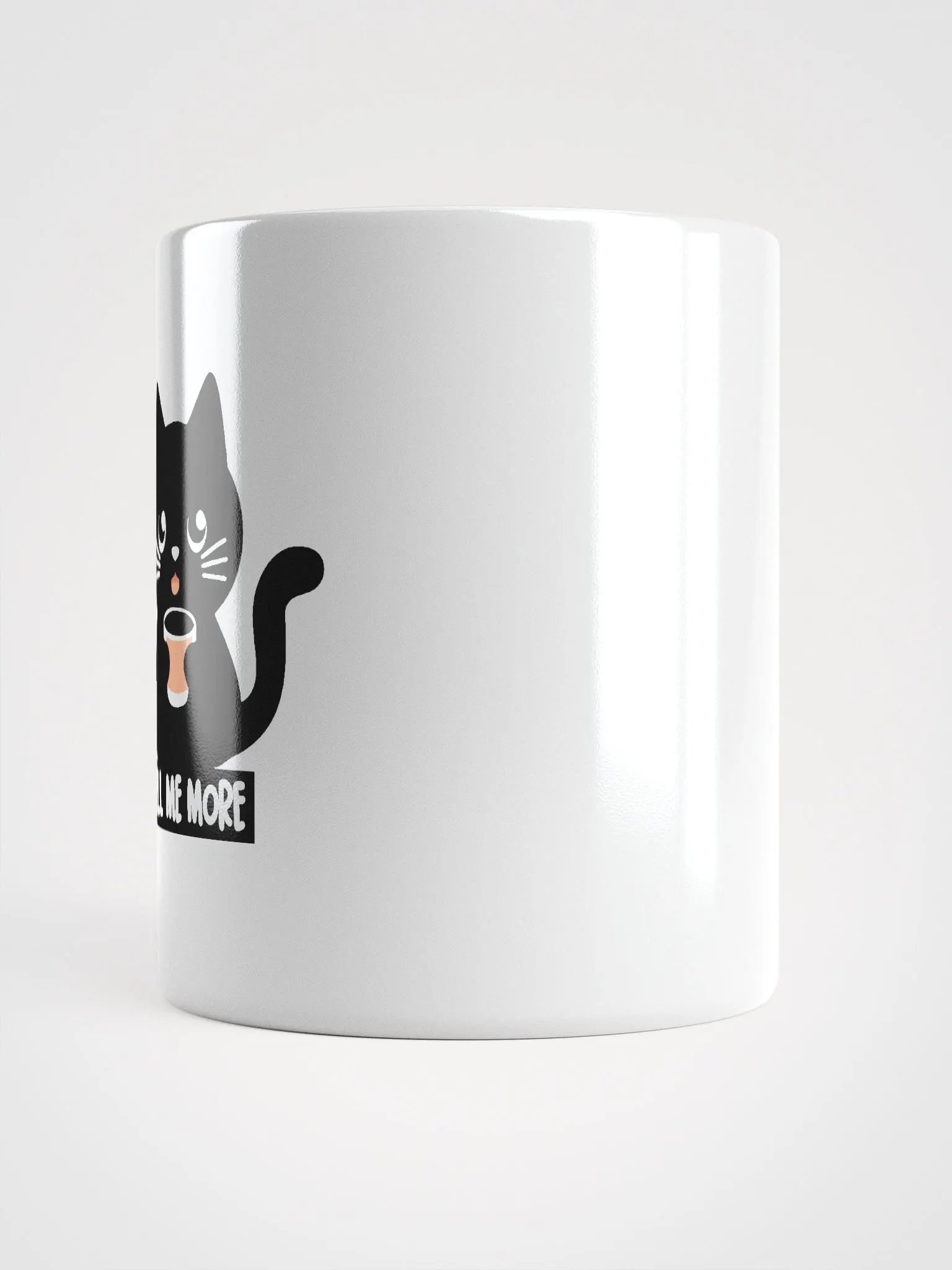 Tell Me More Black Cat Mug product image (15)