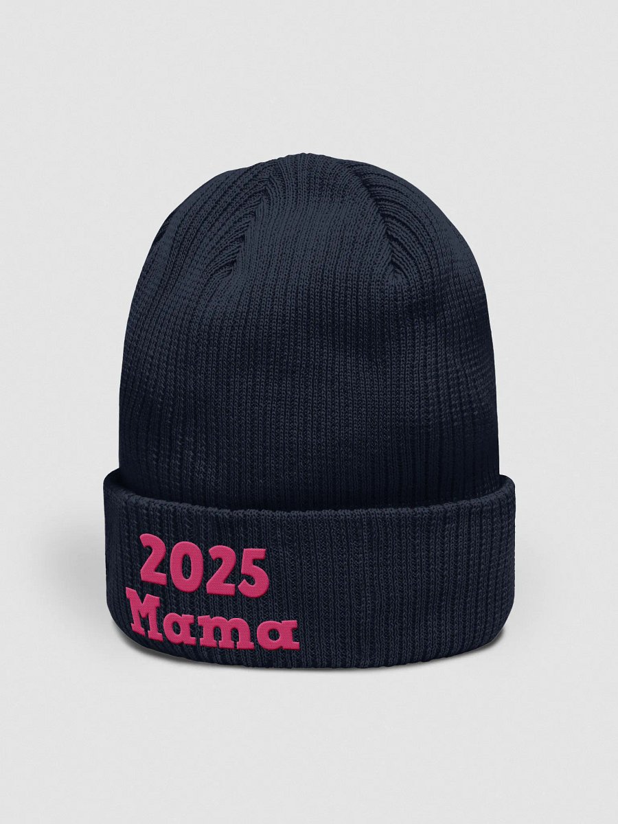 2025 Mama Embroidered Ribbed Beanie product image (2)