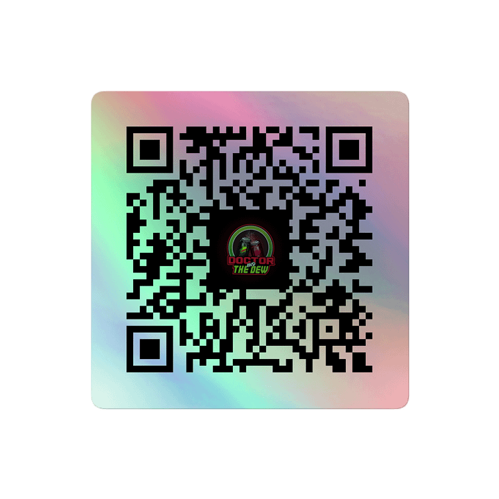 Doctor And The Dew – YouTube QR Code Sticker product image (2)