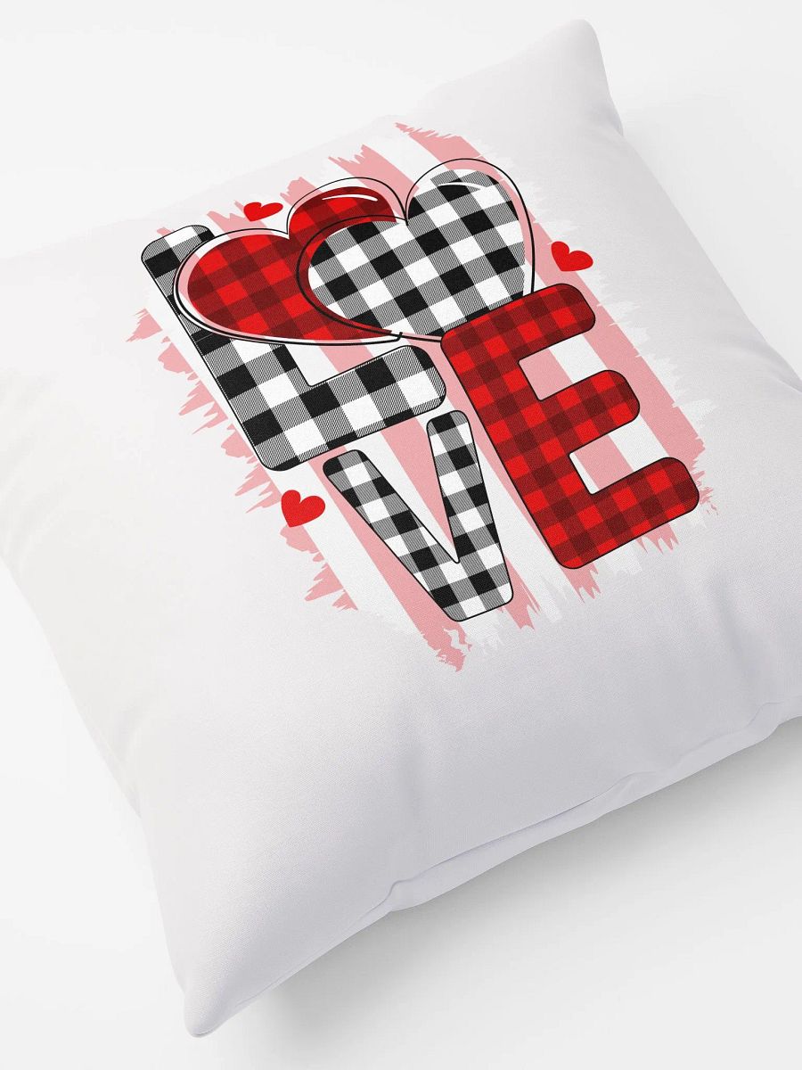 Checkered Love All-Over Pillow product image (7)