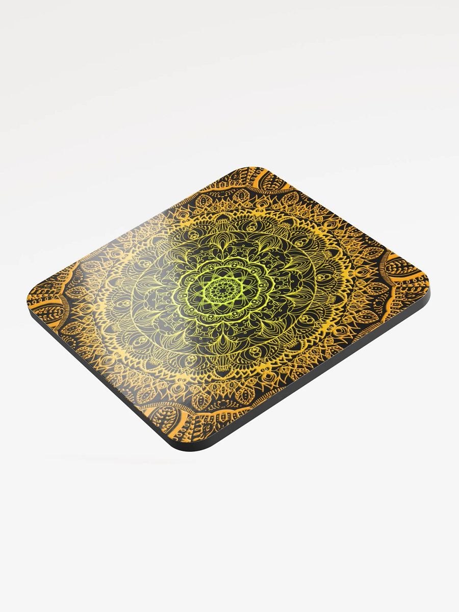 Golden Mandala Symmetry Coaster Set product image (3)