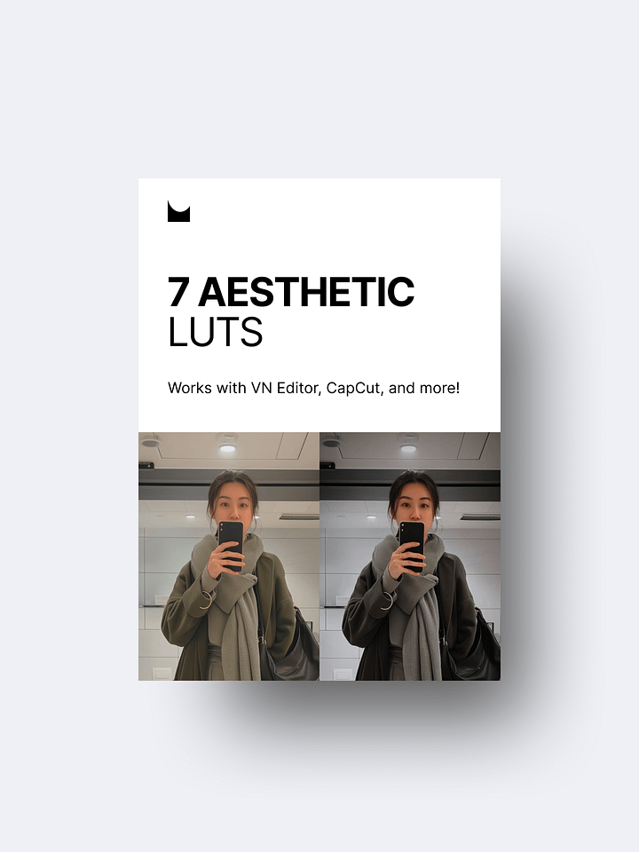 7 Aesthetic LUTs for Every Moment (Cinematic Look Pack) product image (1)