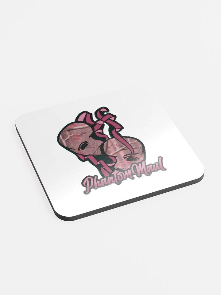Pink Woodland Camo Logo Coaster product image (2)