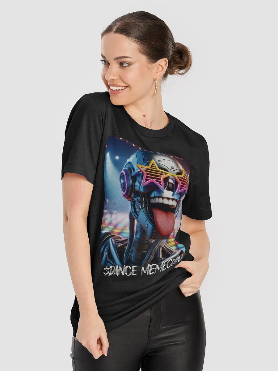 ROCKI ROBOT - DANCE MEMECOIN - PREMIUM TEE - BLACK product image (4)