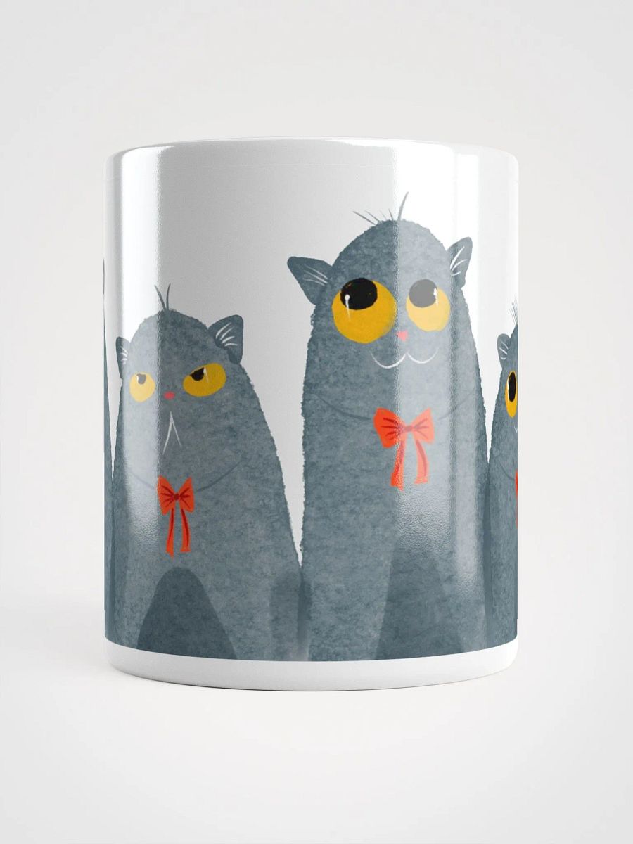 Hand Drawn Cats in Red Bow Ties Mug product image (5)