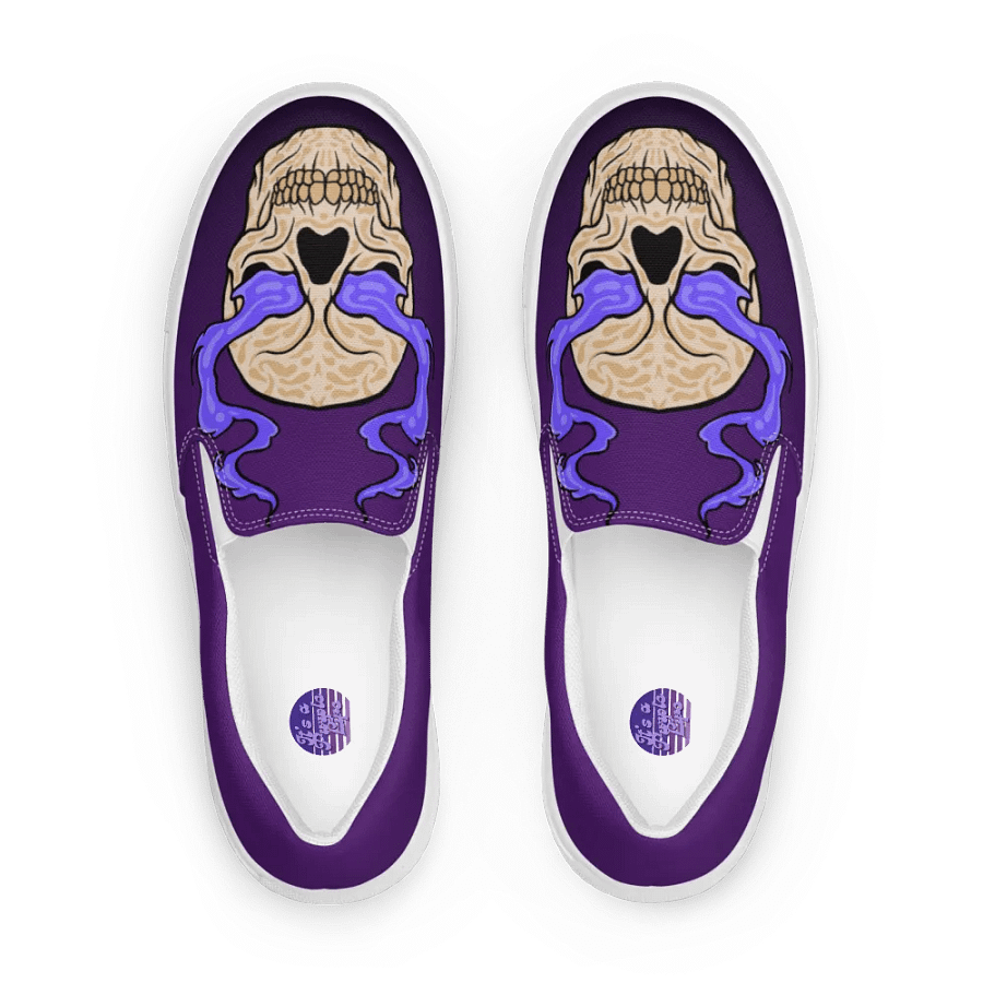 Men's Ethereal Flame Skull Slip-On Shoes product image (1)