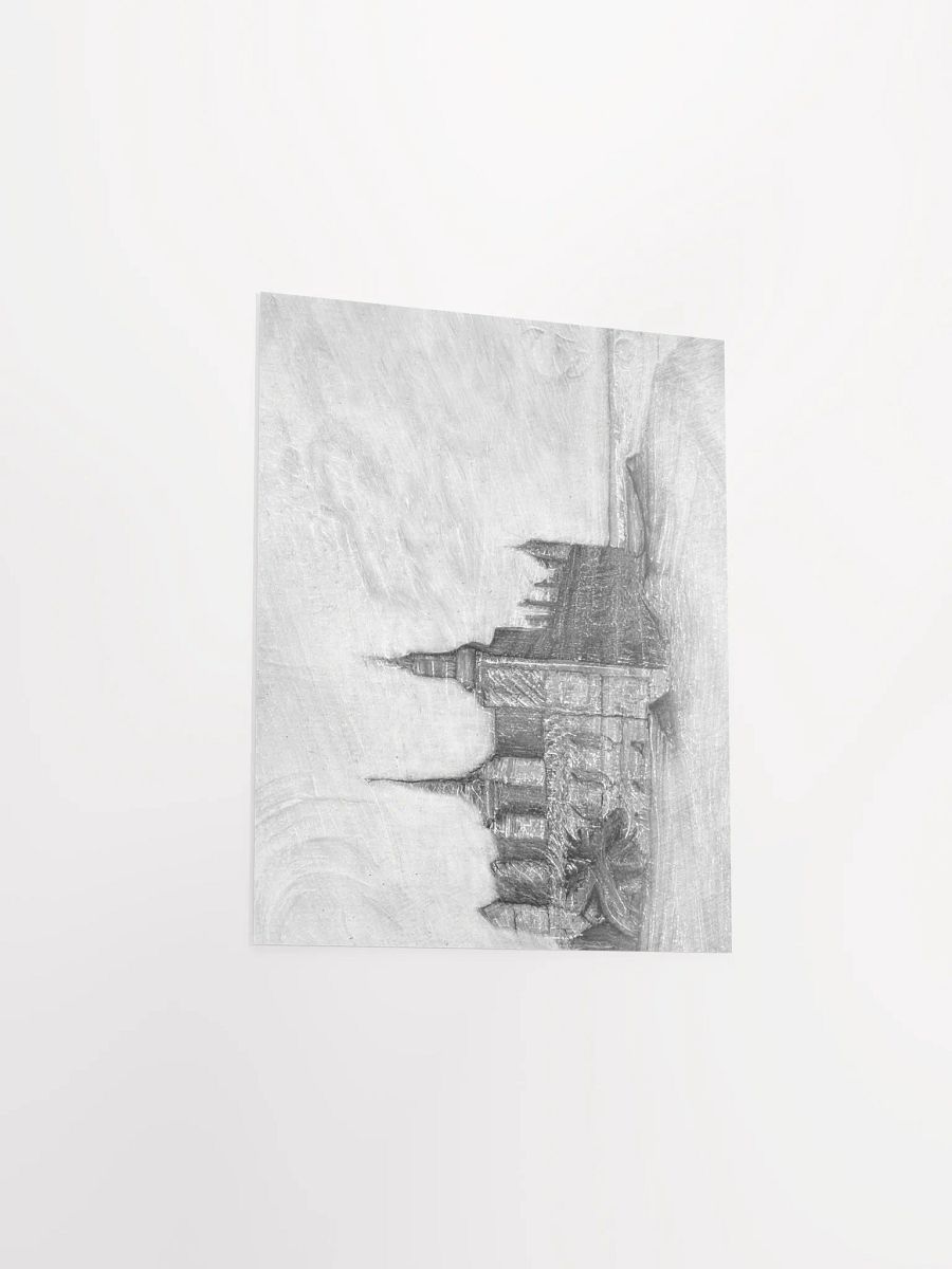 Kronborg castle - Pencil sketch - Landscape product image (6)