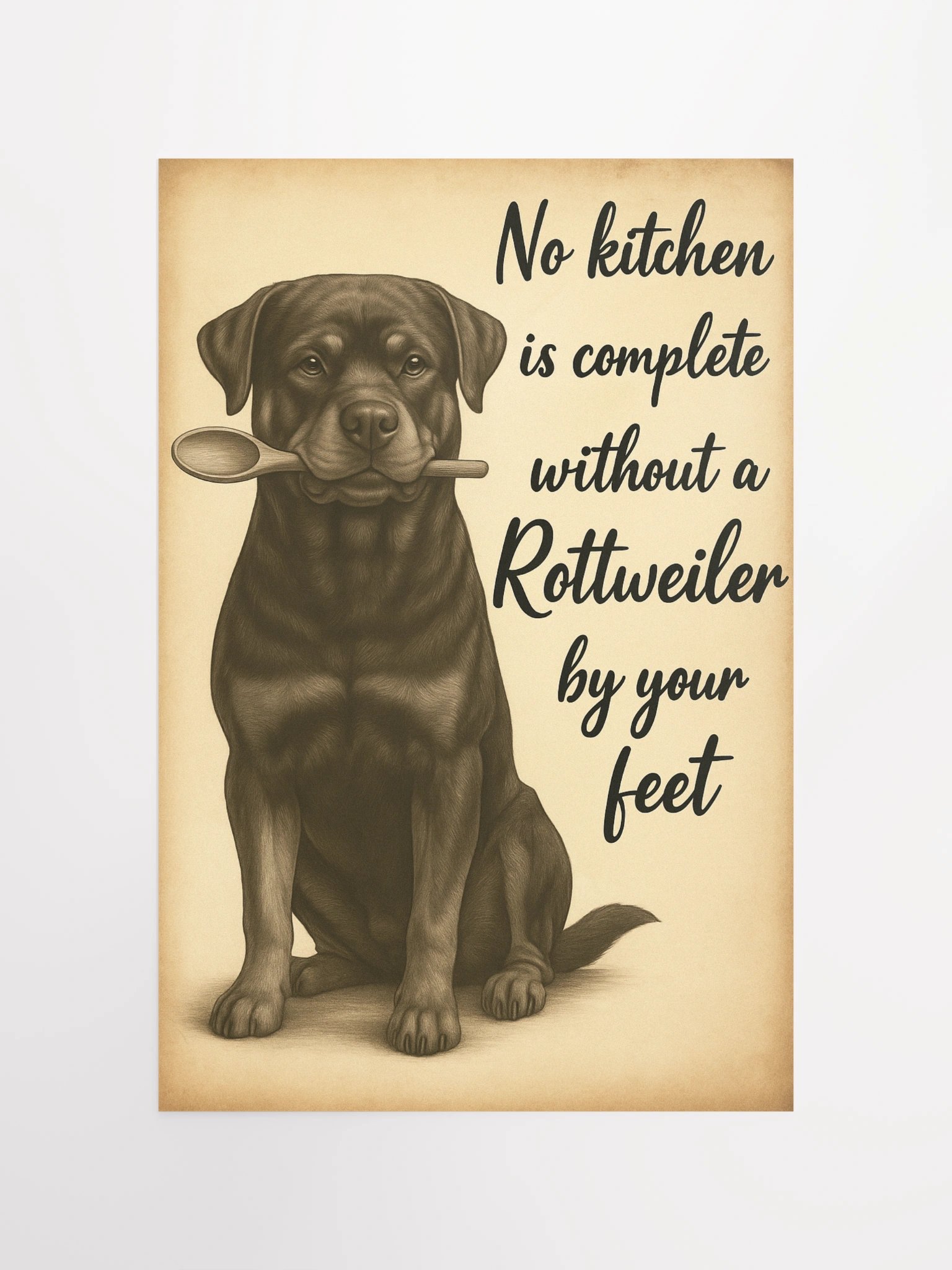 No kitchen is complete without a Rottweiler by your feet product image (10)