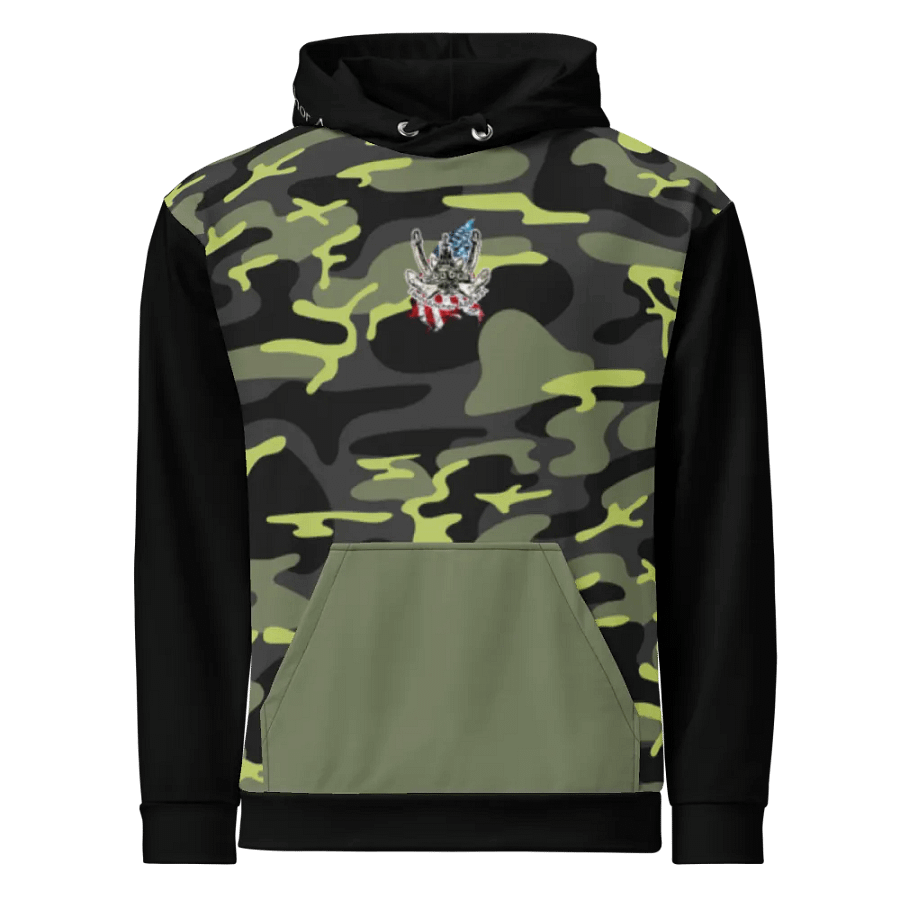 black & Green Athena Tug CE Flage Hoodie product image (2)