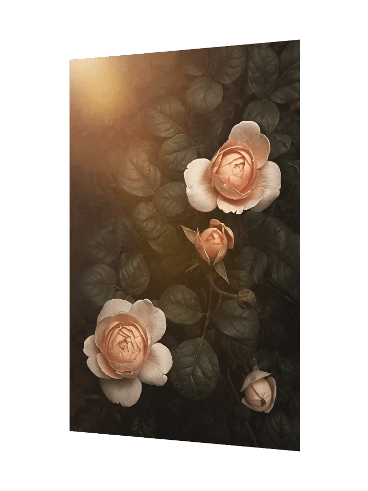 Peach Roses: Enhanced Matte Paper Poster product image (2)