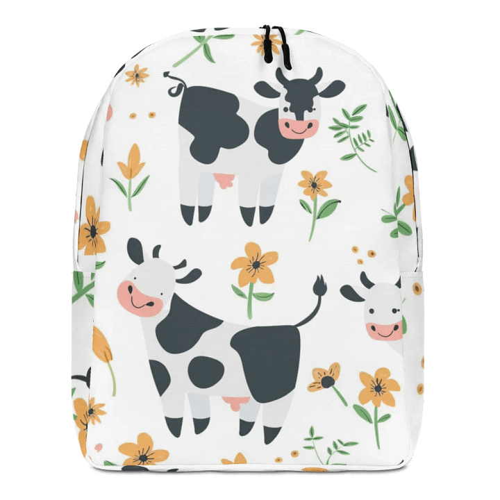 Playful Cow and Flower Backpack product image (1)
