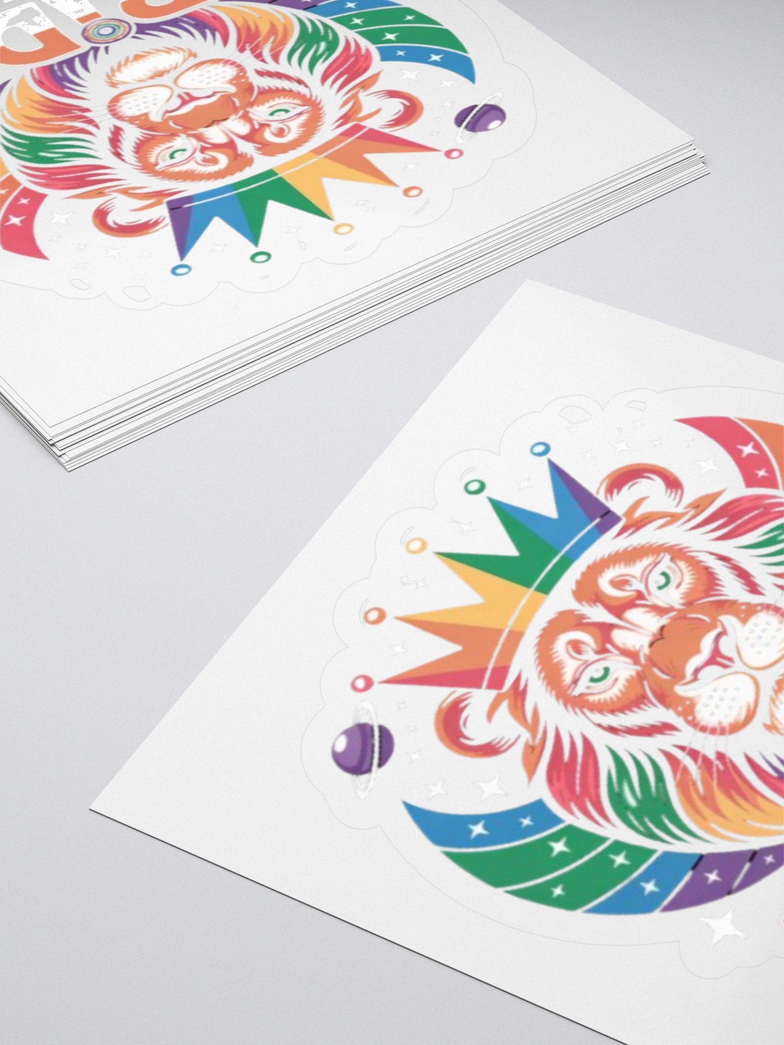 Pride Roars Loud Sticker - Rainbow Lion Design product image (11)