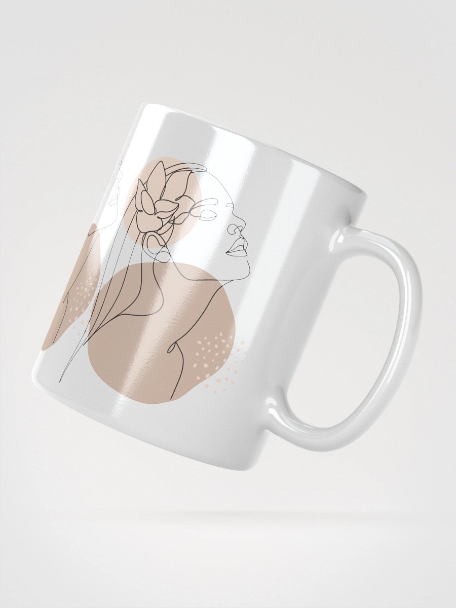 Mug Blanc Equilibre Femme - Sable - Douceur Instinctive - Idée Cadeau Raffiné product image (2)