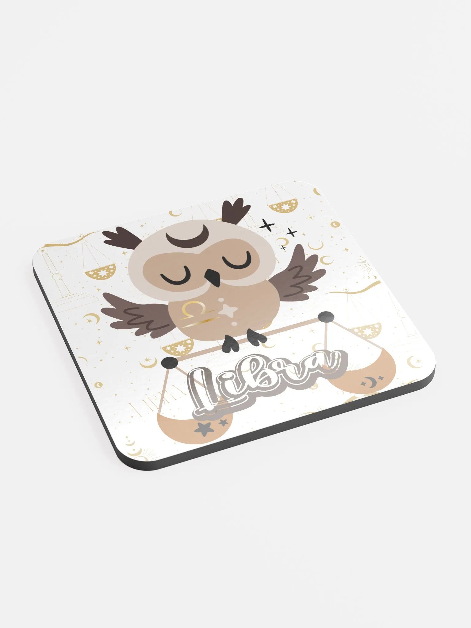 Libra Balance Cork Coaster product image (2)