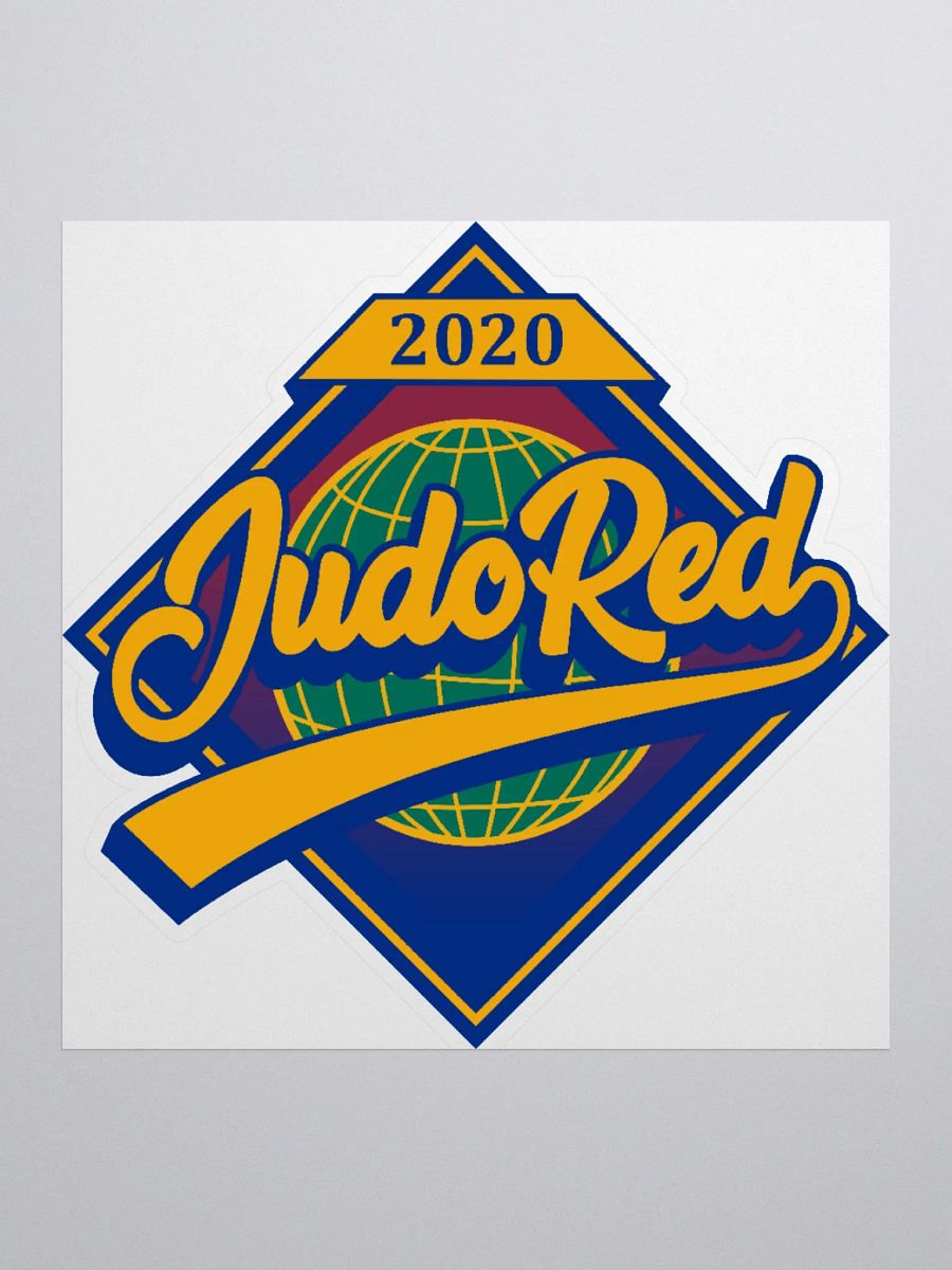JUDO RED (TITLE) STICKER product image (2)