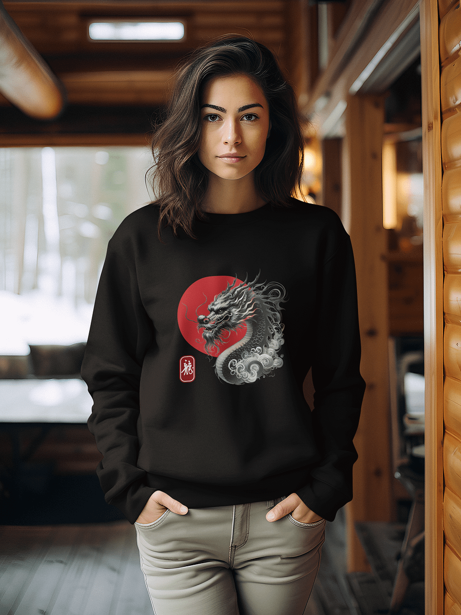 Chinese New Year Sweatshirt. Chinese Zodiac. Chinese Dragon. Lunar New Year. Symbolic Year. Oriental Dragon. product image (50)
