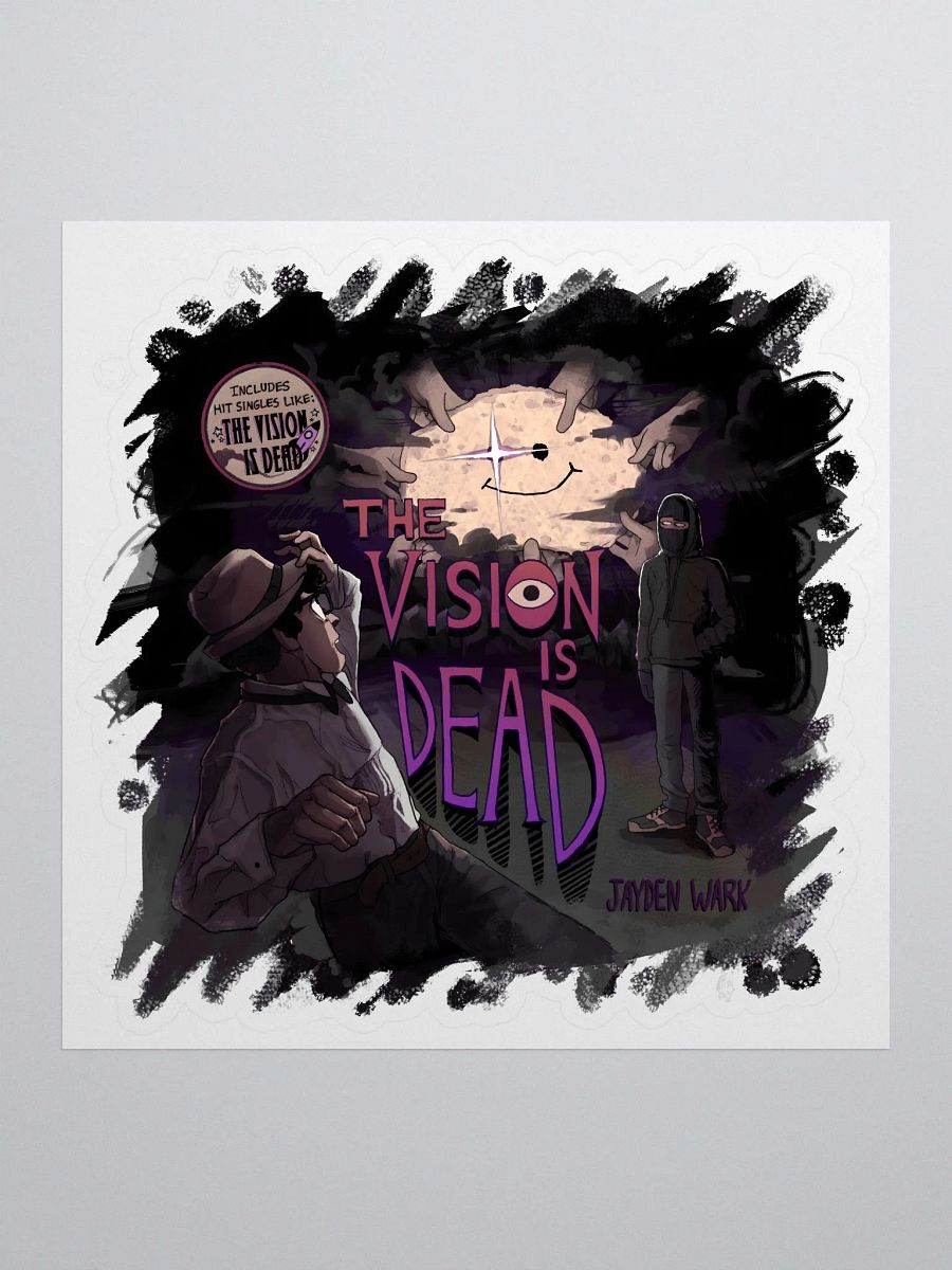 The Vision Is Dead Album Sticker (Smudge) product image (1)