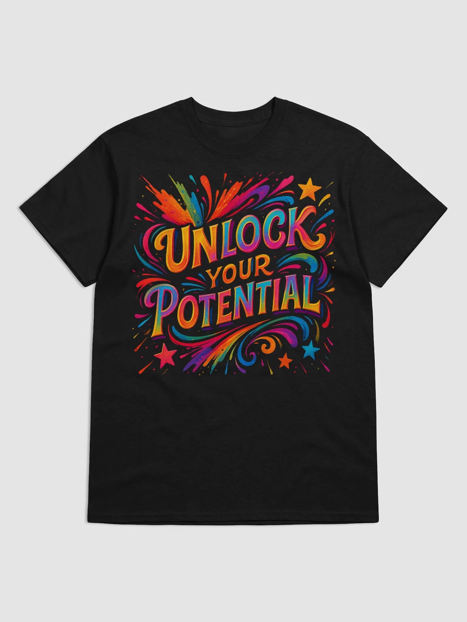 Unlock Your Potential – Bright Motivational Graphic Tee product image (4)