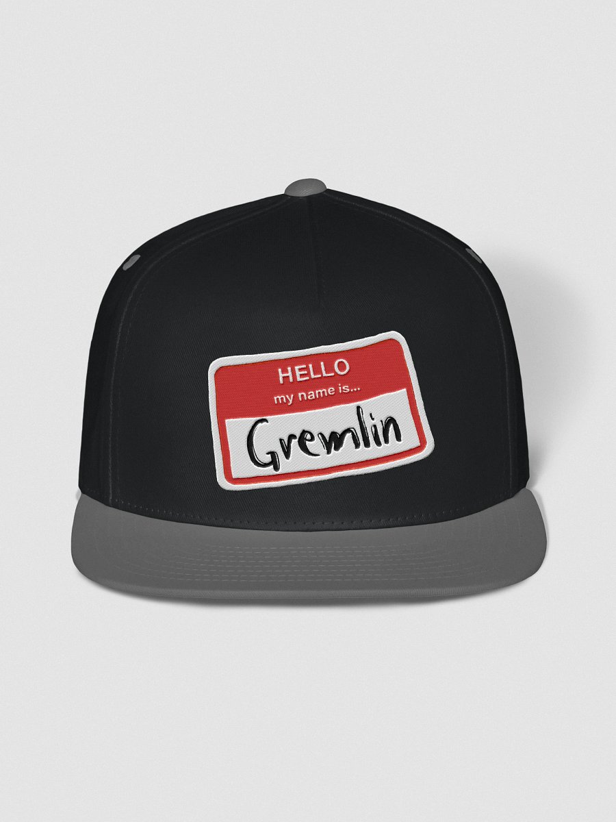 Hello, my name is... Flat Snapback product image (13)
