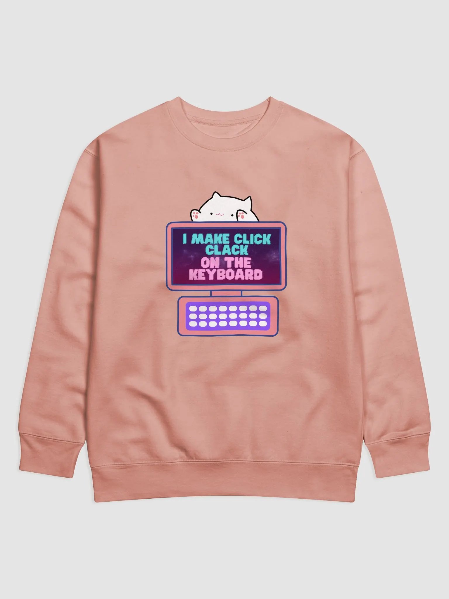 Click Clack Bongo Cat Premium Printed Sweatshirt product image (4)