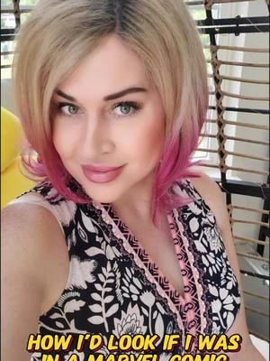 Wish it kept my hazel eyes but still fun! #aifilter #CapCut #marvelai #maidenariana #hazeleyes #fuschiagirl #60sbouffant #bighair 