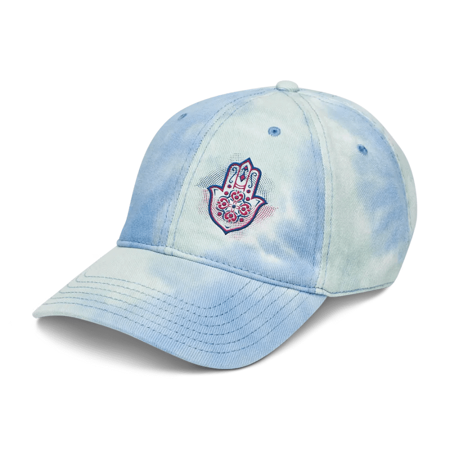Hamsa Harmony Tie-Dye Dad Hat product image (10)