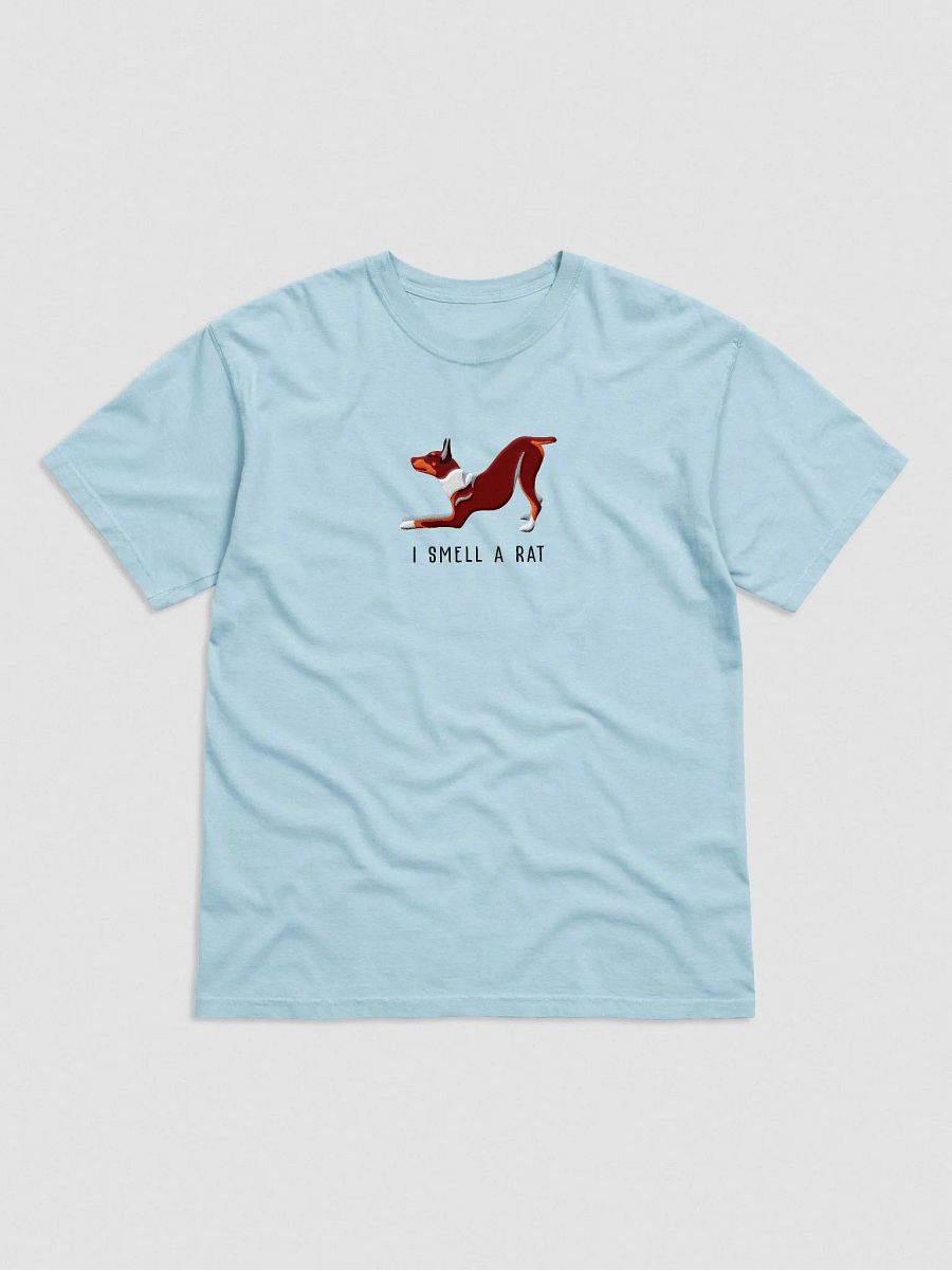 I Smell a Rat T-Shirt(Embroidered) of a Rat Terrier(Brown & Tan) product image (4)