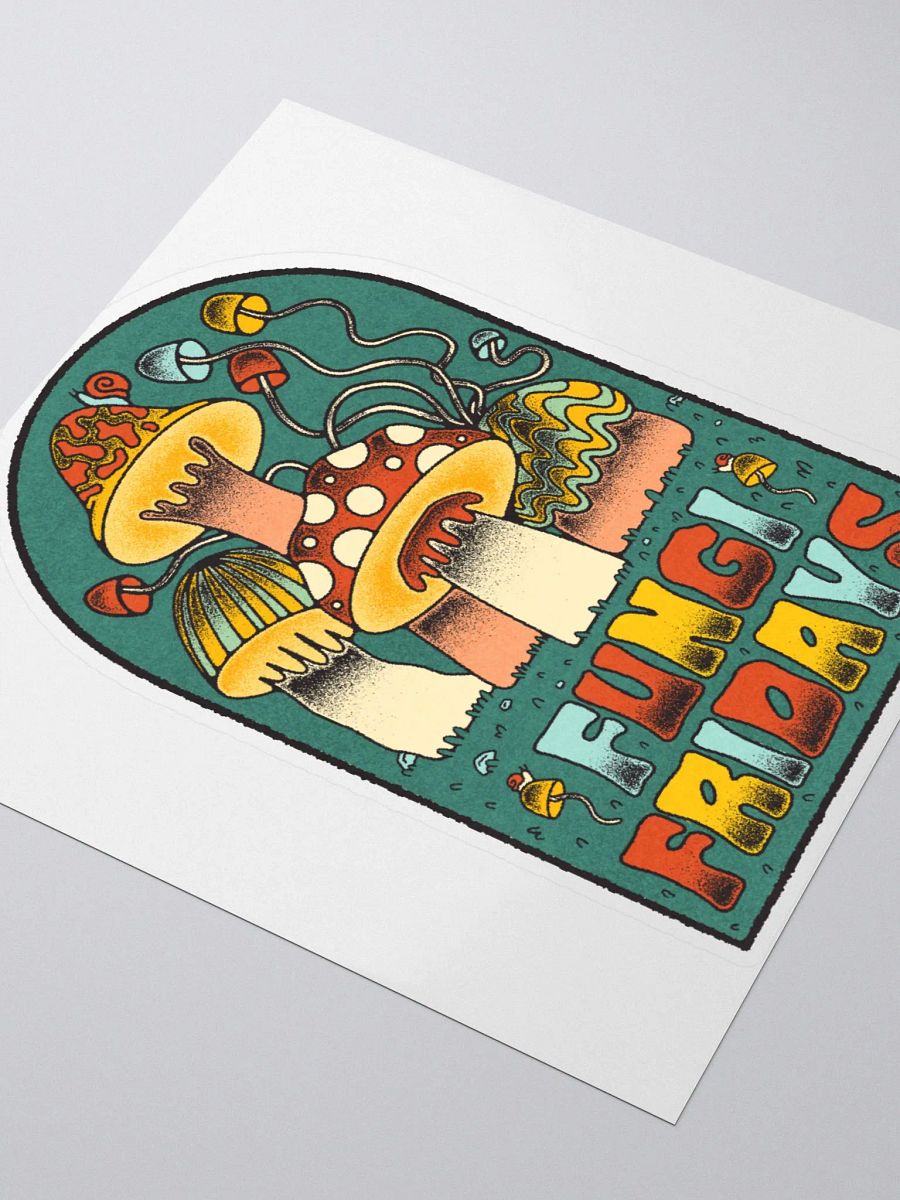 Fungi Fridays (new version) sticker product image (3)