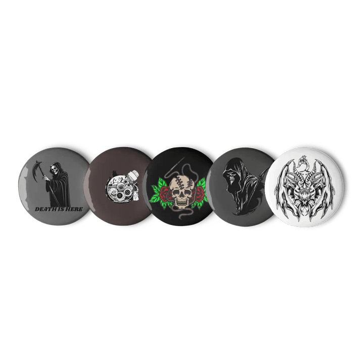 Reaper's Embrace Pin Button Set product image (1)