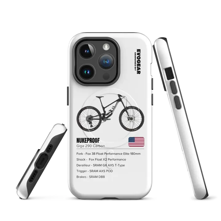 White Nukeproof Giga 290 Carbon iPhone MagSafe Case 2.0 product image (3)
