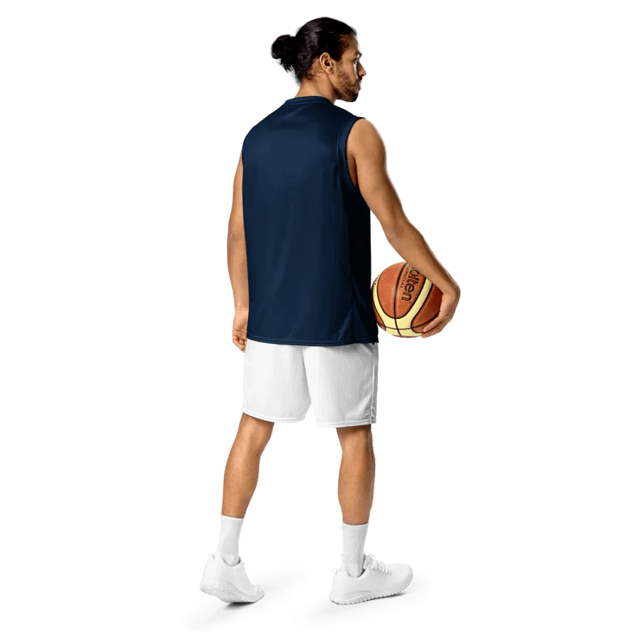 Intricate Circle Unisex Basketball Jersey_Navy product image (11)