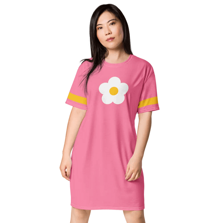 Flower-Print Shirt Dress Pink product image (1)