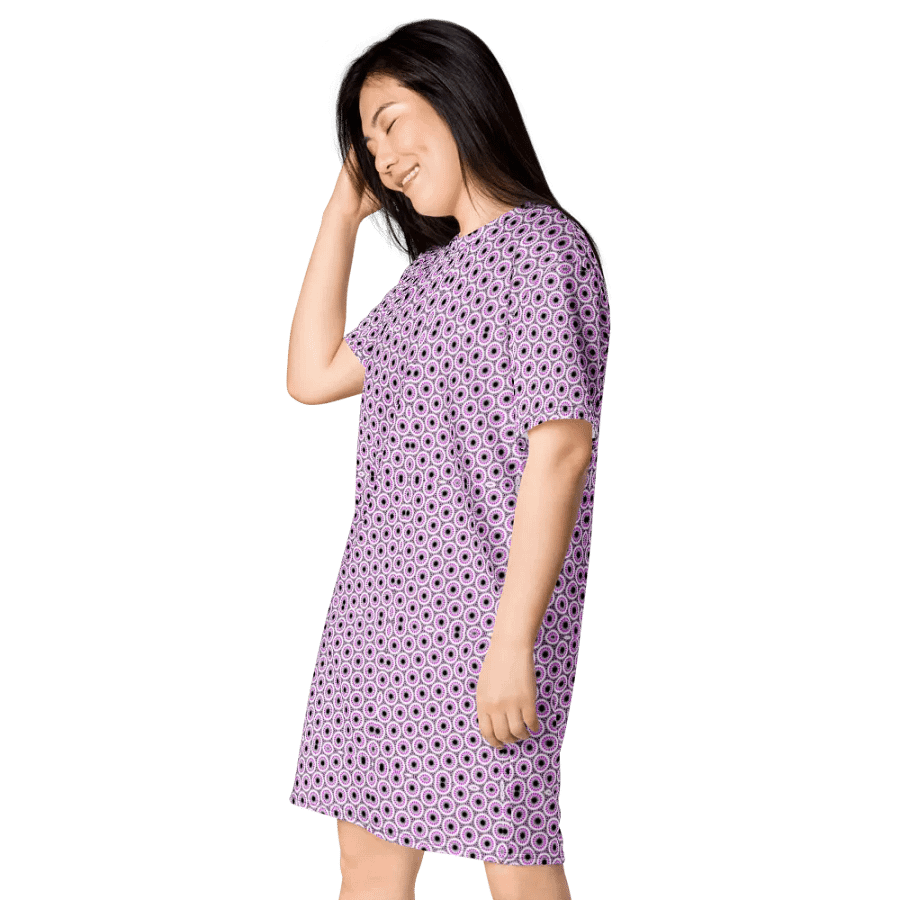 Cool Abstract Trippy T Shirt Dress product image (7)