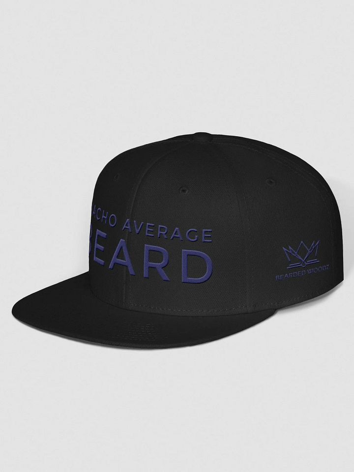 Nacho Average Beard Snapback Cap (Navy Embroidery) product image (2)