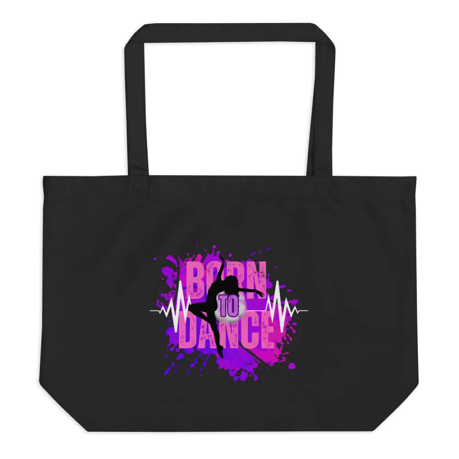 Born to Dance Her Silhouette Rectangular Tote Bag product image (1)