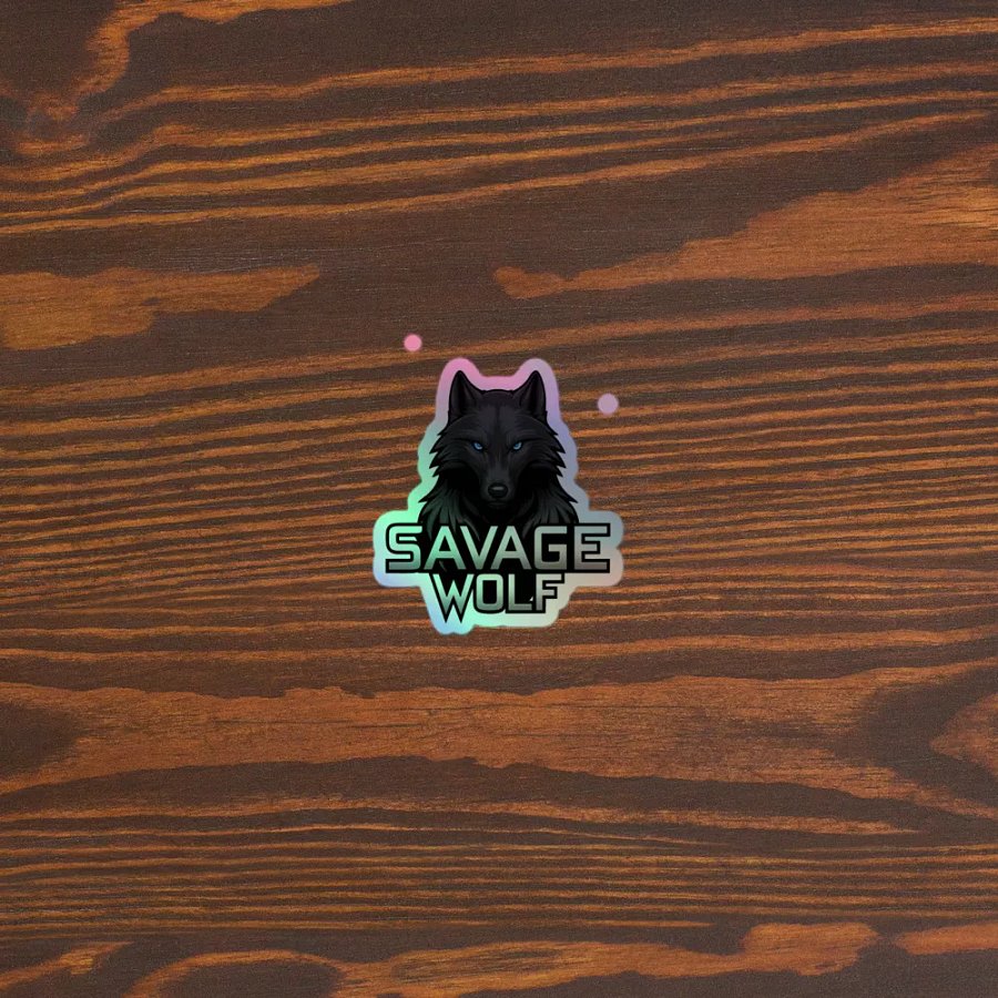Savage Wolf Holographic Sticker Sheet product image (5)