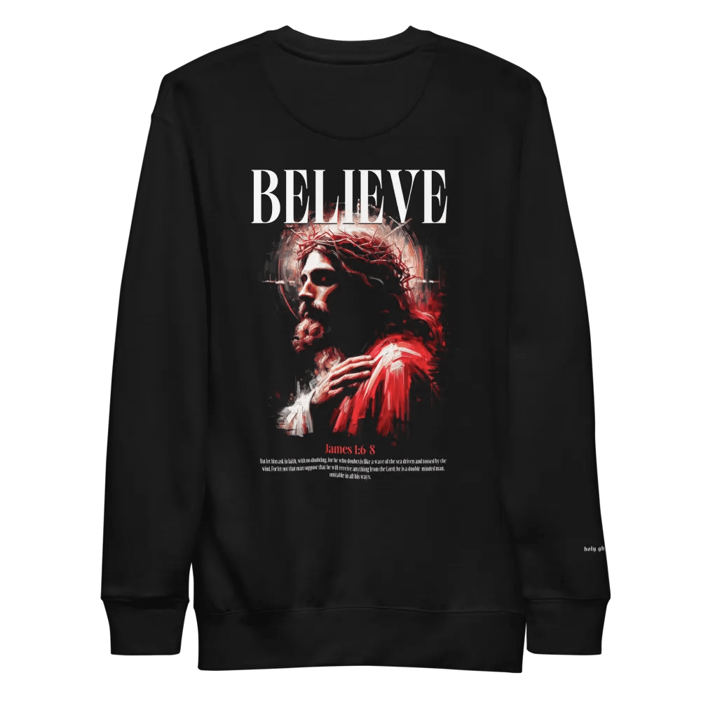 Believe Jesus Embroidered Sweatshirt product image (5)