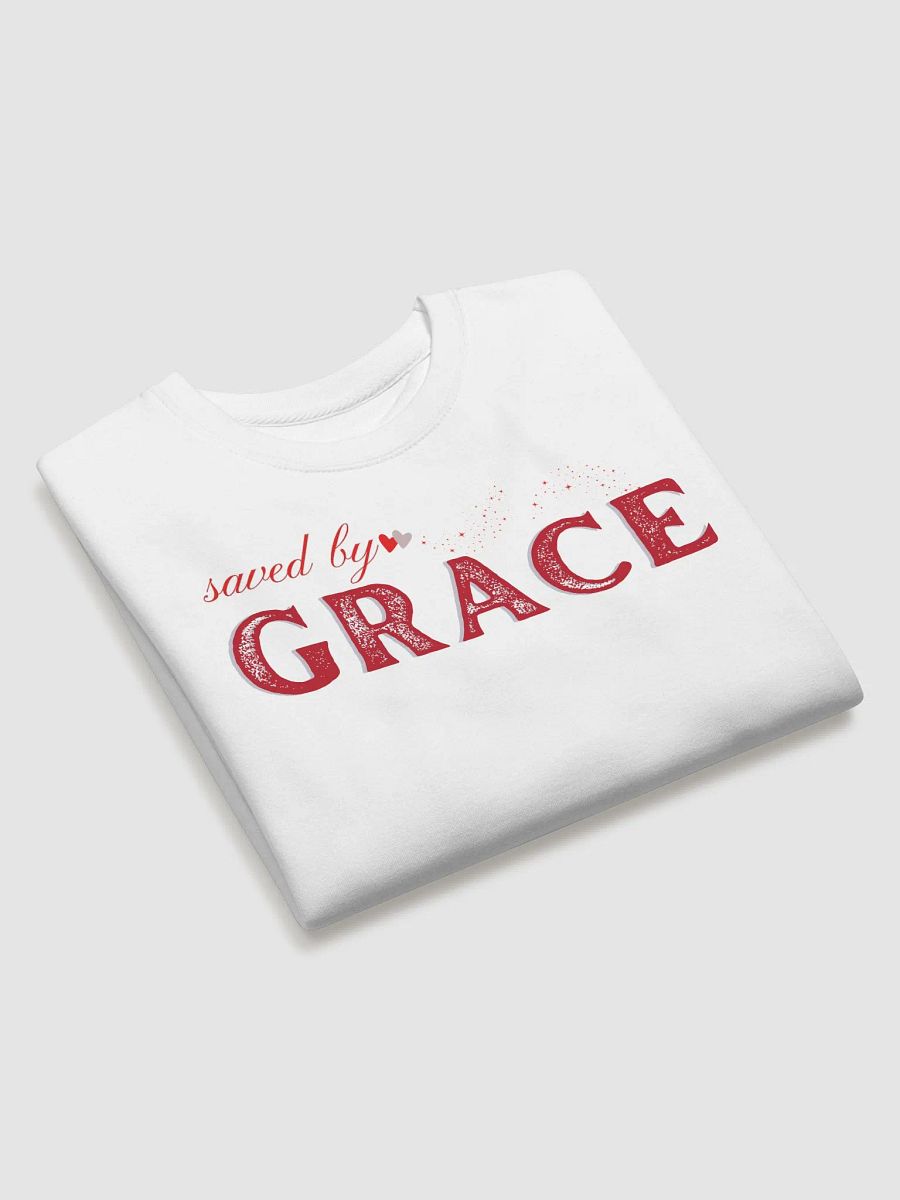 Saved By Grace, Christian Faith Heritage Sweater. product image (2)