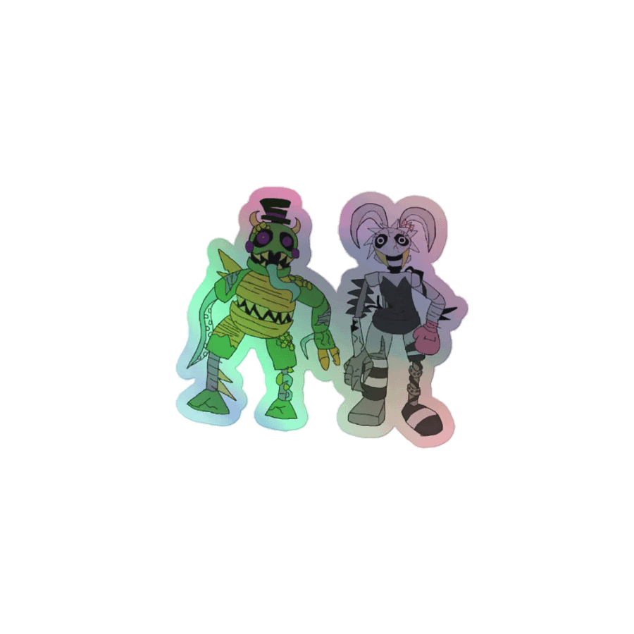 Mexican Bootleg Turtle & Slinky Holographic Sticker product image (1)