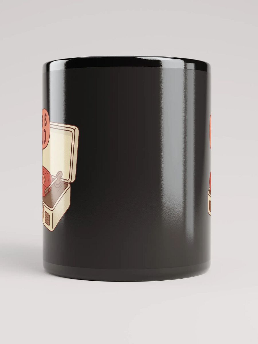Love Is Loud Black Glossy Mug product image (10)